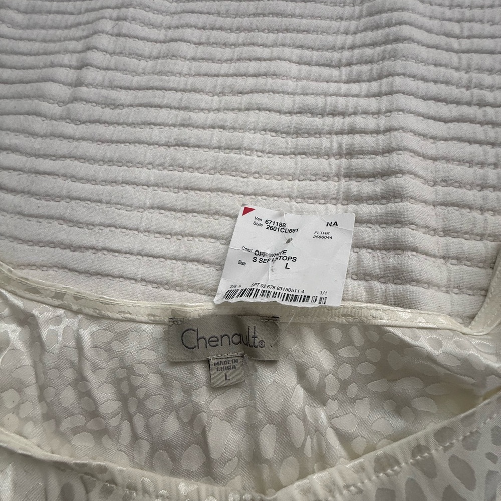 Chenault Cream Patterned Top